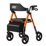 Lightweight folding wheelchair with cushioned seat, ideal for mobility and rehabilitation equipment needs.