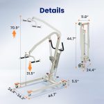 Adjustable hospital bed with side rails, ideal for home care and medical rehabilitation equipment needs.